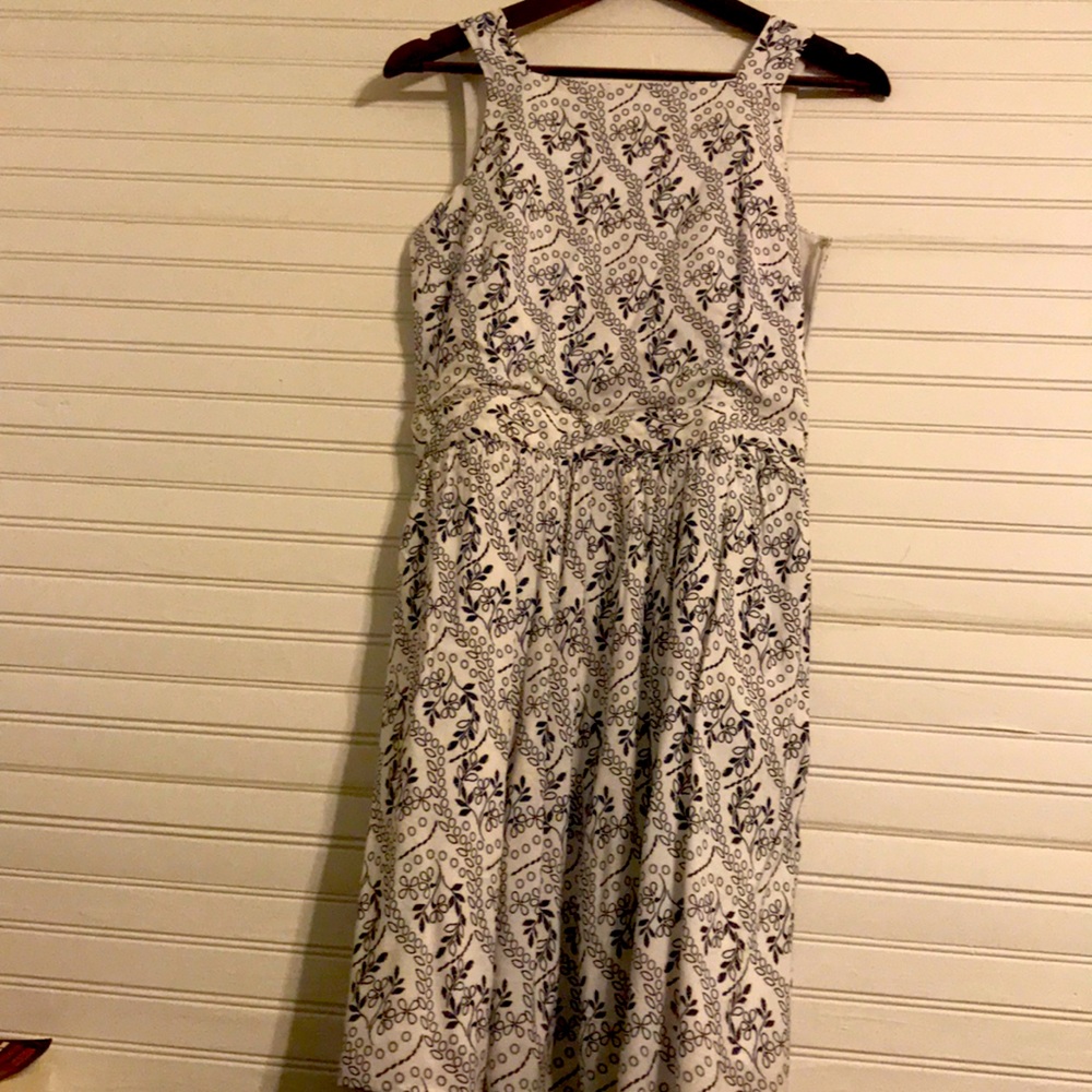 White cut out back dress